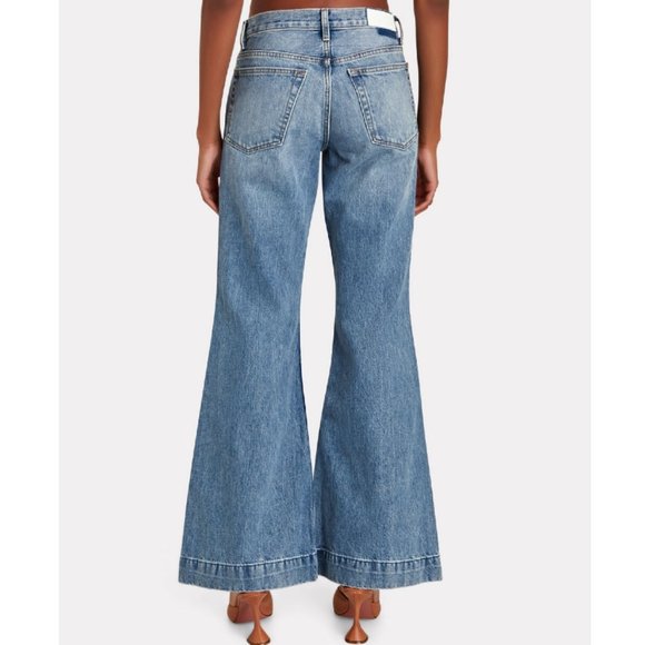 NWT RE/DONE Flared Jeans in Lake Blue sz 29 - Picture 4 of 16